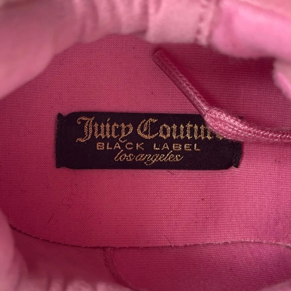 Juicy Couture Black Label Trainers Size UK 3 EU 36 Pink Velvet - Picture 4 of 6